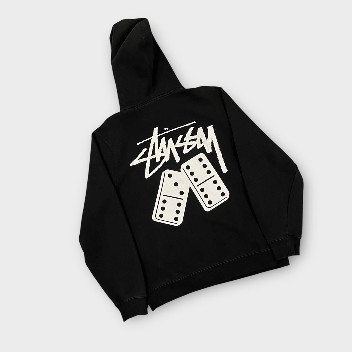 Hoodie Stussy noir Domino - L