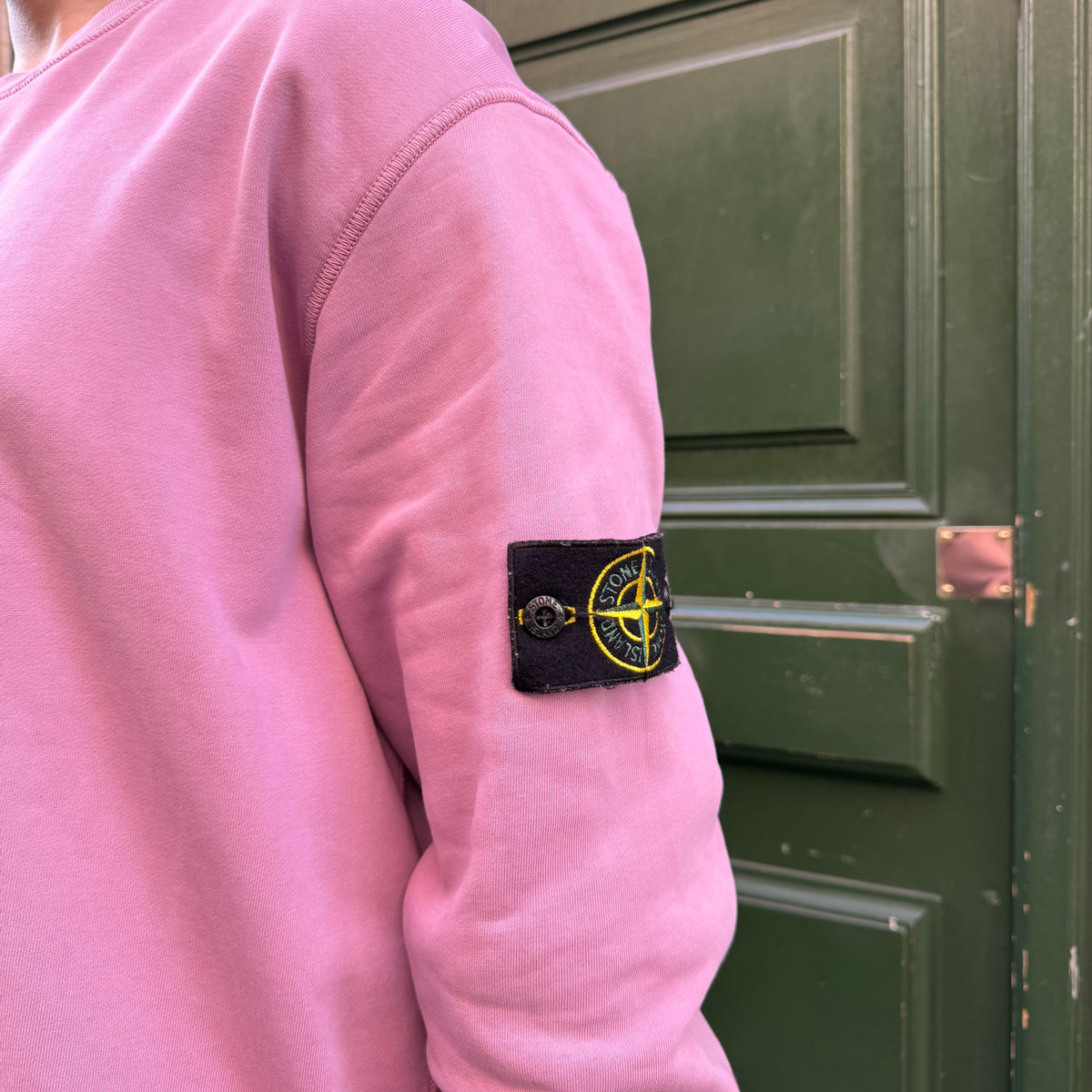 Sweat Rose Stone Island - XXL (usure aux manches)