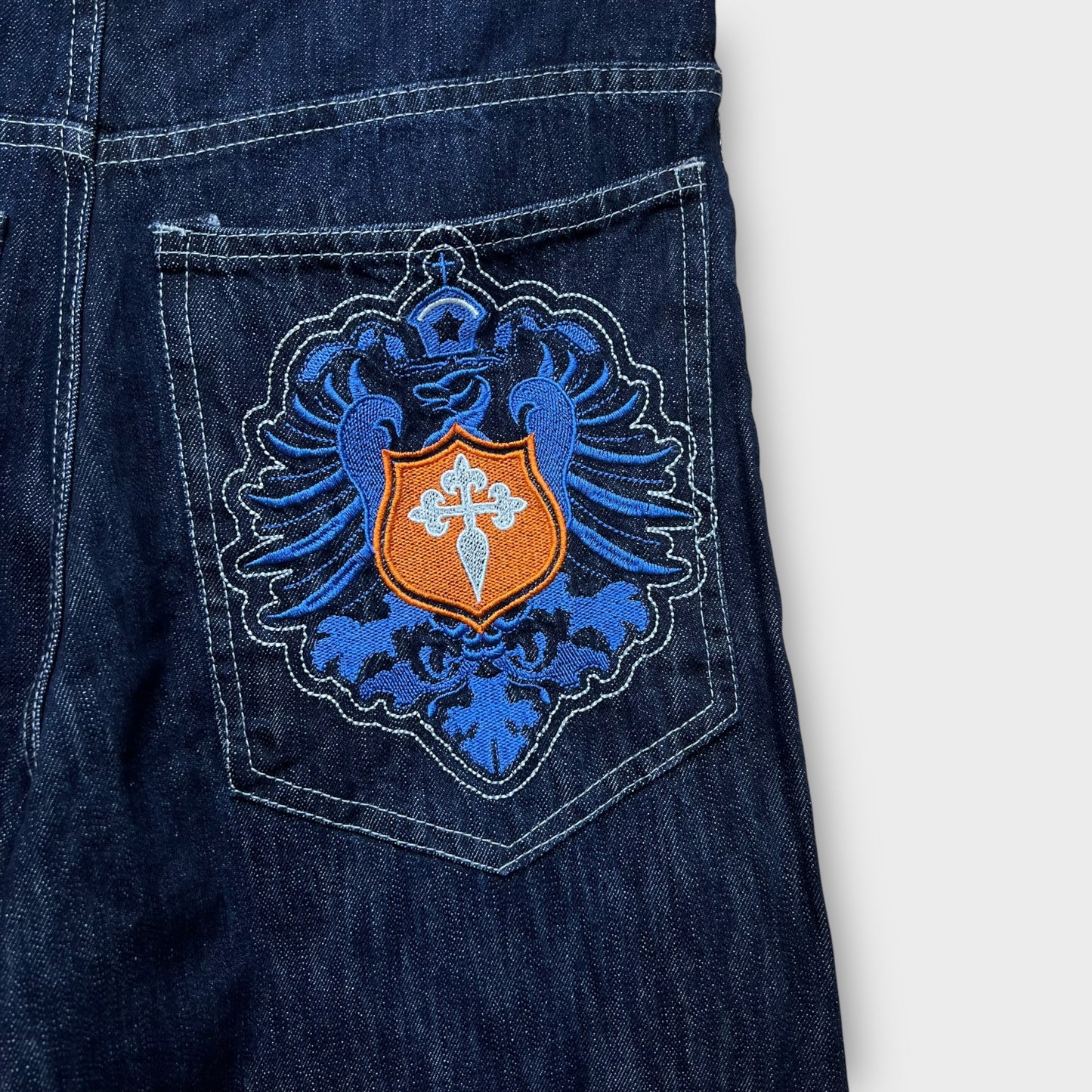 Hip Hop Baggy Jeans brodé - FR42