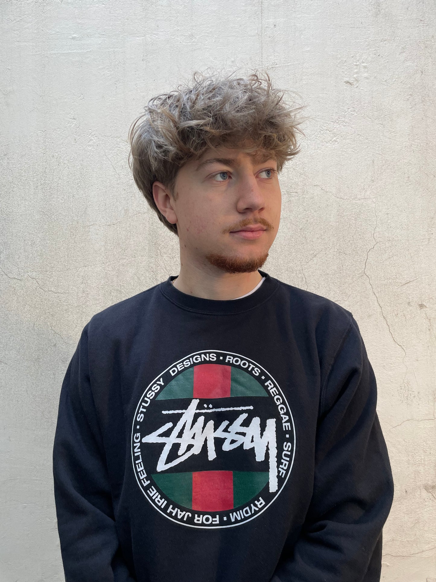 Sweat Stussy noir reggae - M