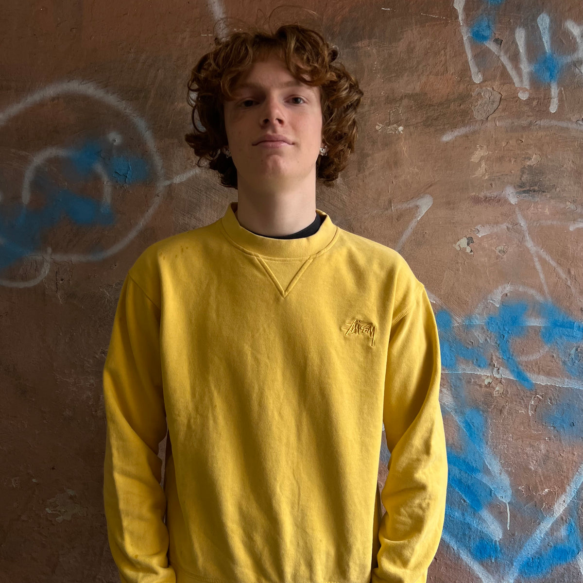 sweat stussy Jaune  - M