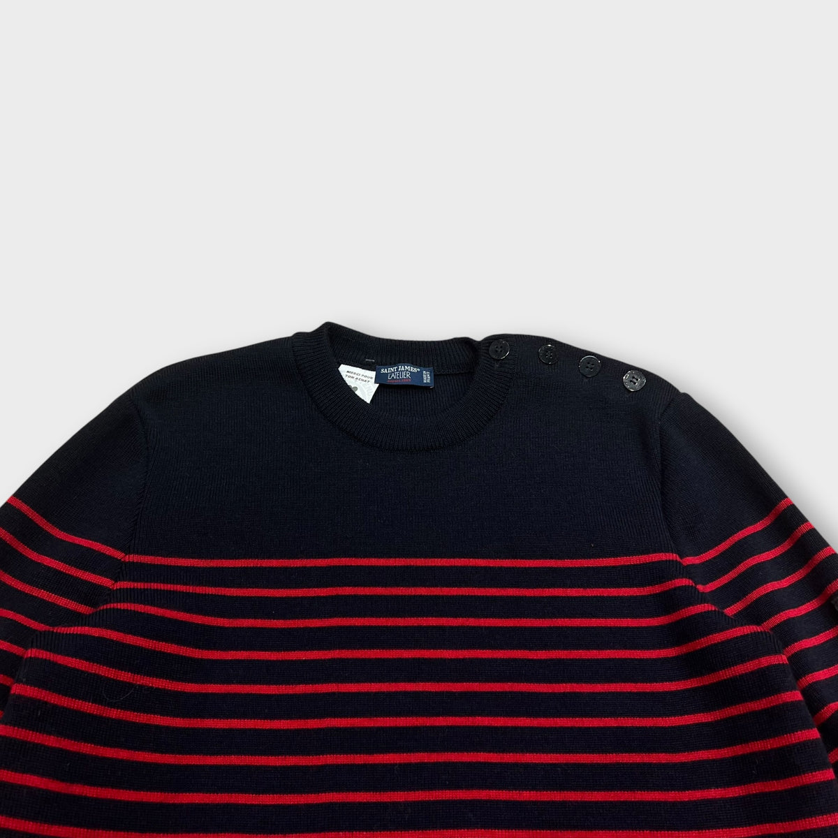 Pull en laine SAINT JAMES marine L