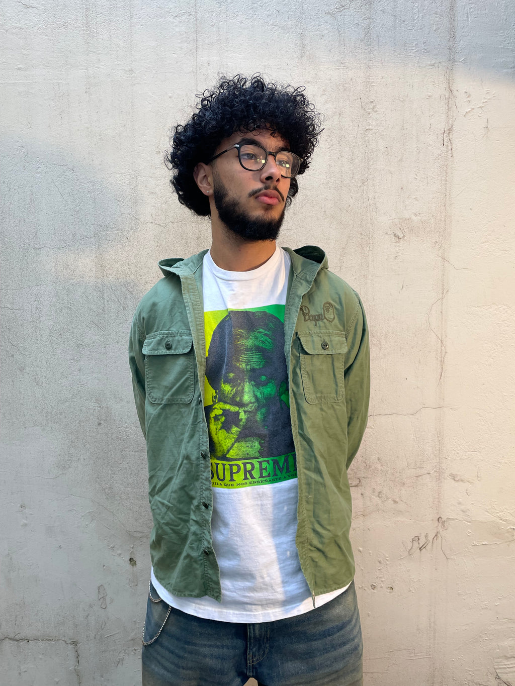 Chemise Bape verte - S