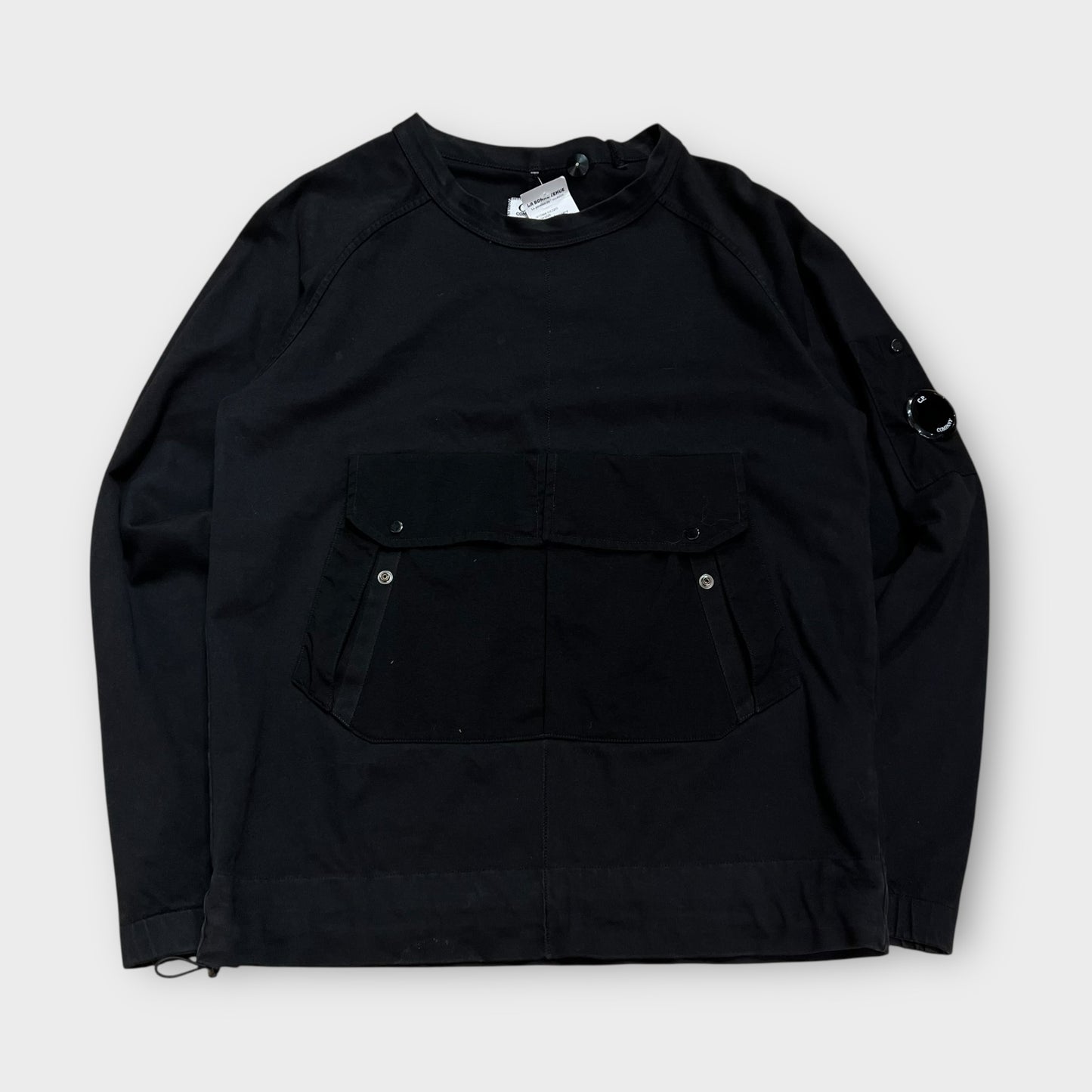 Sweat CP Company noir poche kangourou - XS