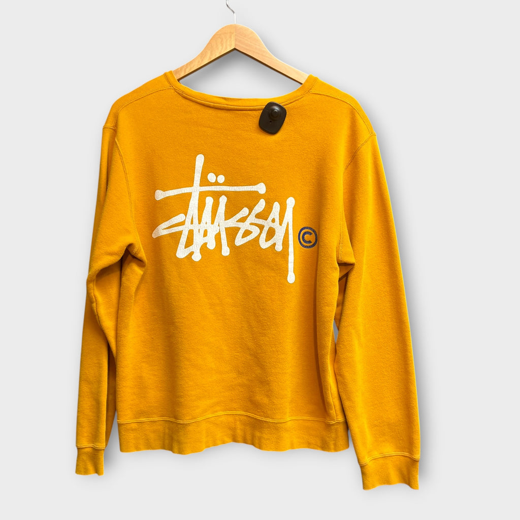 Pull Stussy "classic logo" orange - M