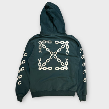 Hoddie Off White Vert Canard - L