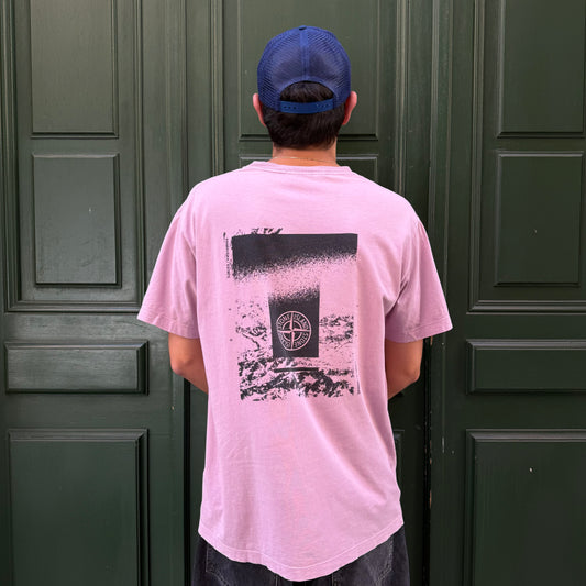 T-shirt Stone Island rose (Point décolo) - XXL