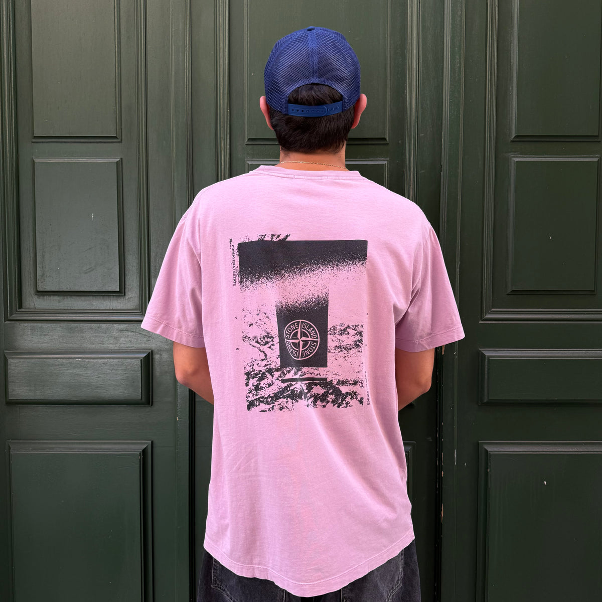 T-shirt Stone Island rose (Point décolo) - XXL
