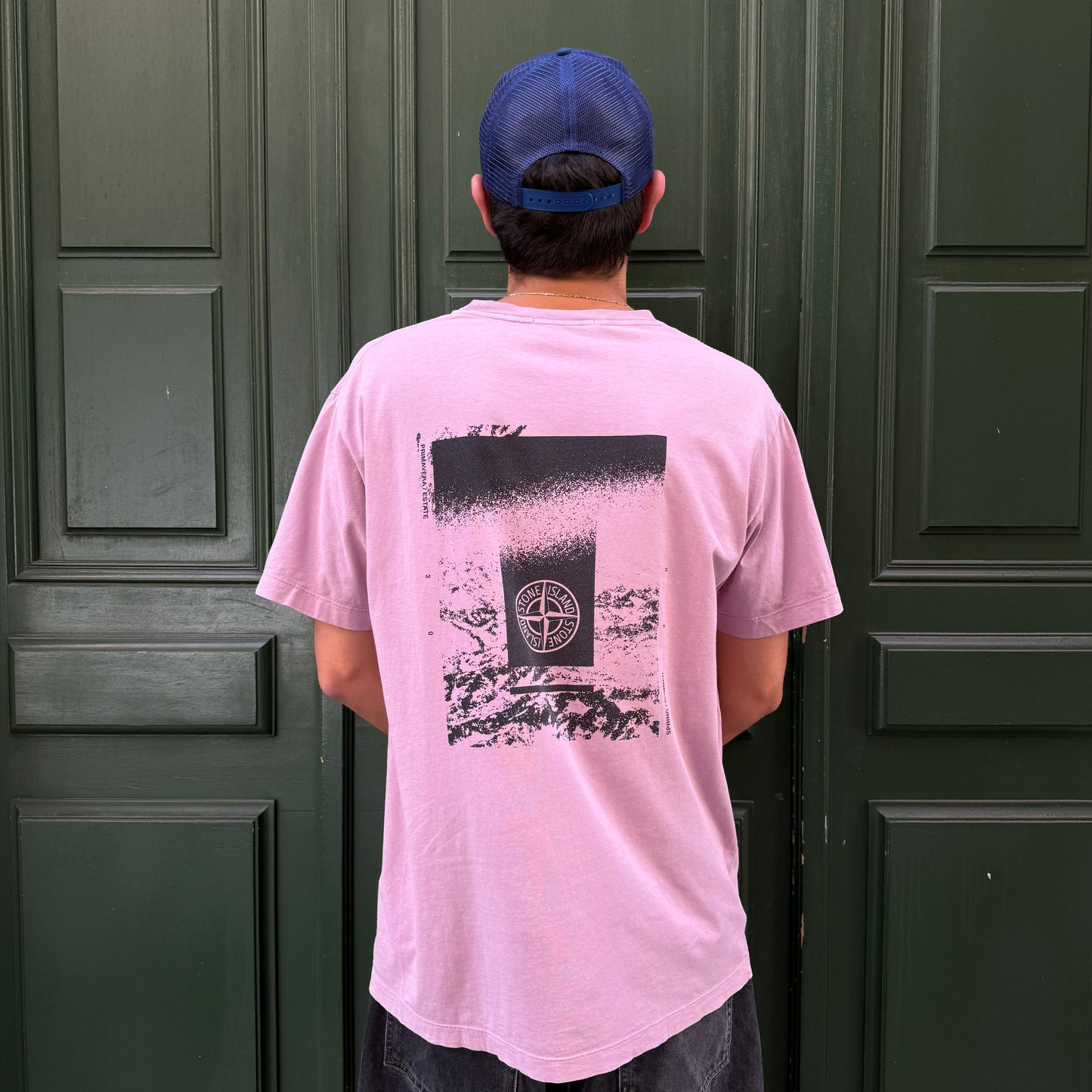 T-shirt Stone Island rose (Point décolo) - XXL