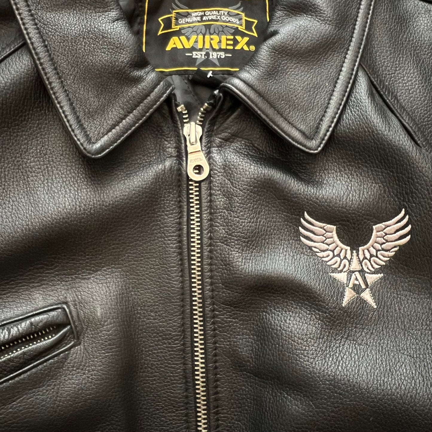 Veste Avirex Noir Spellout - L