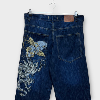 Hip Hop Baggy jeans brodé - FR48