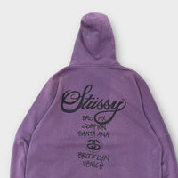 Hoodie Stussy Destination violet - L