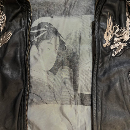 Veste En Cuir Redskins Noir - XL