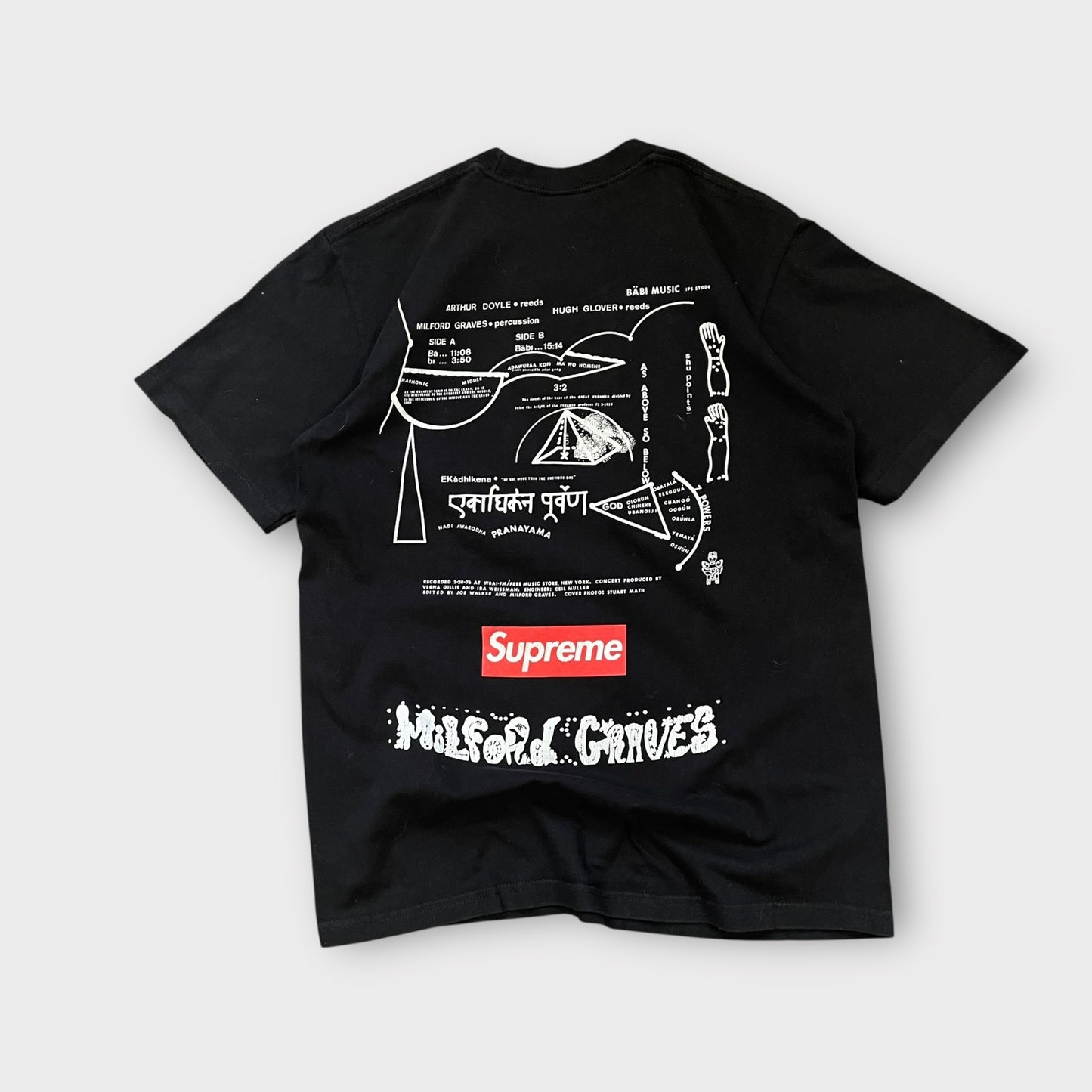 T-Shirt Supreme "Milford Graves" Noir - S