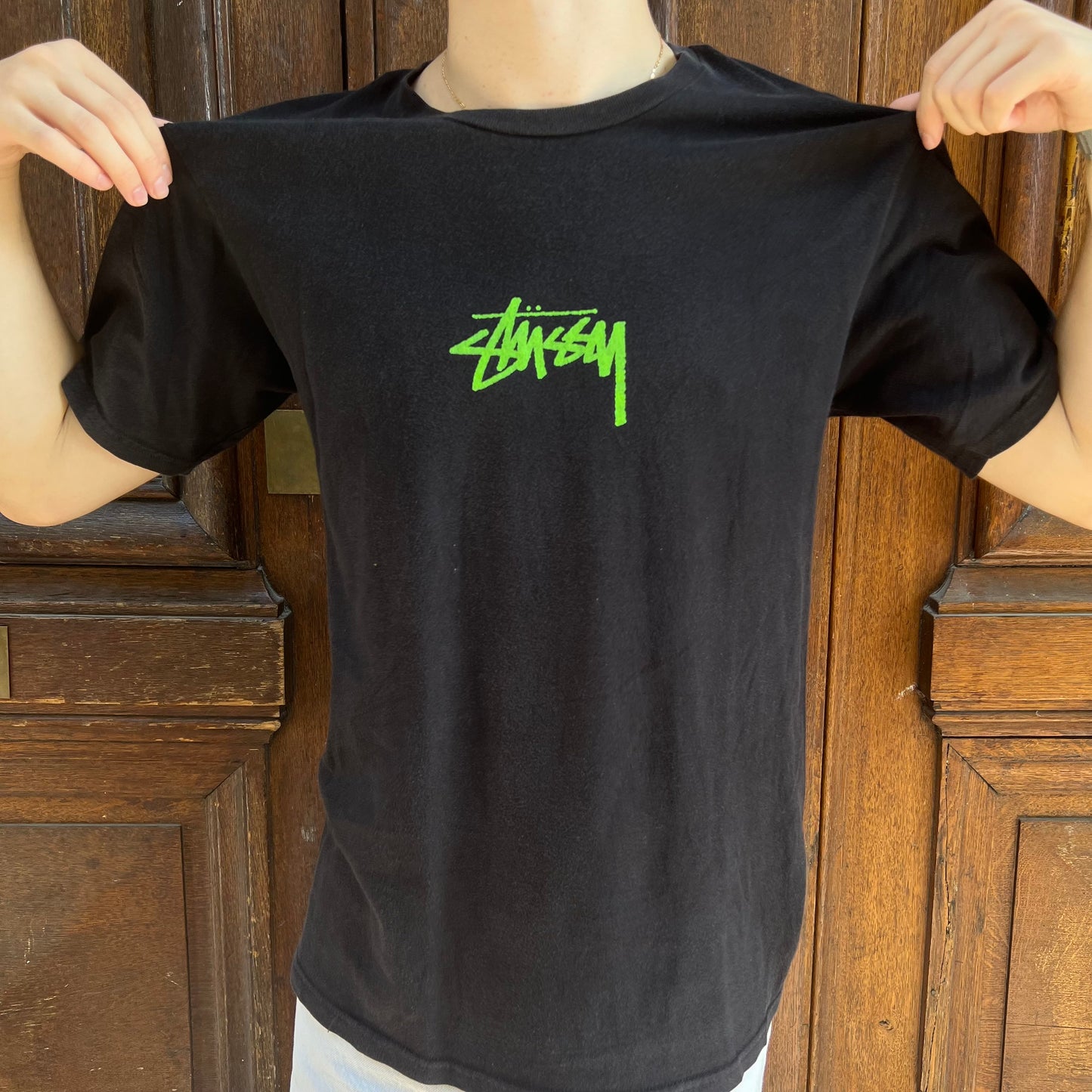 T-shirt Stussy signature noir - M