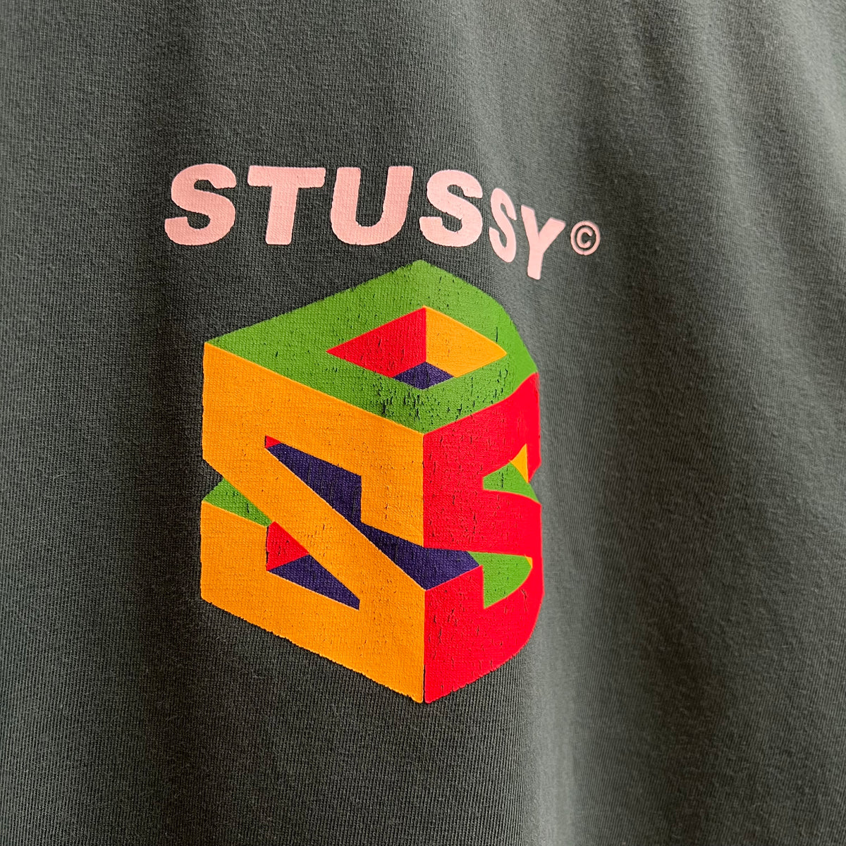 T-Shirt Stussy Vert - L