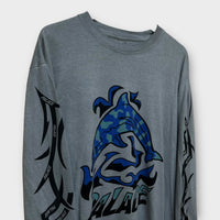 T-shirt manche longue Palace gris - L