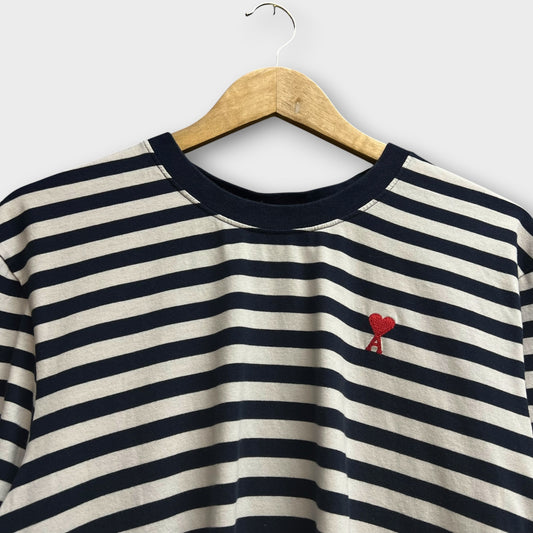 T-shirt Ami Paris Rayé - XXL