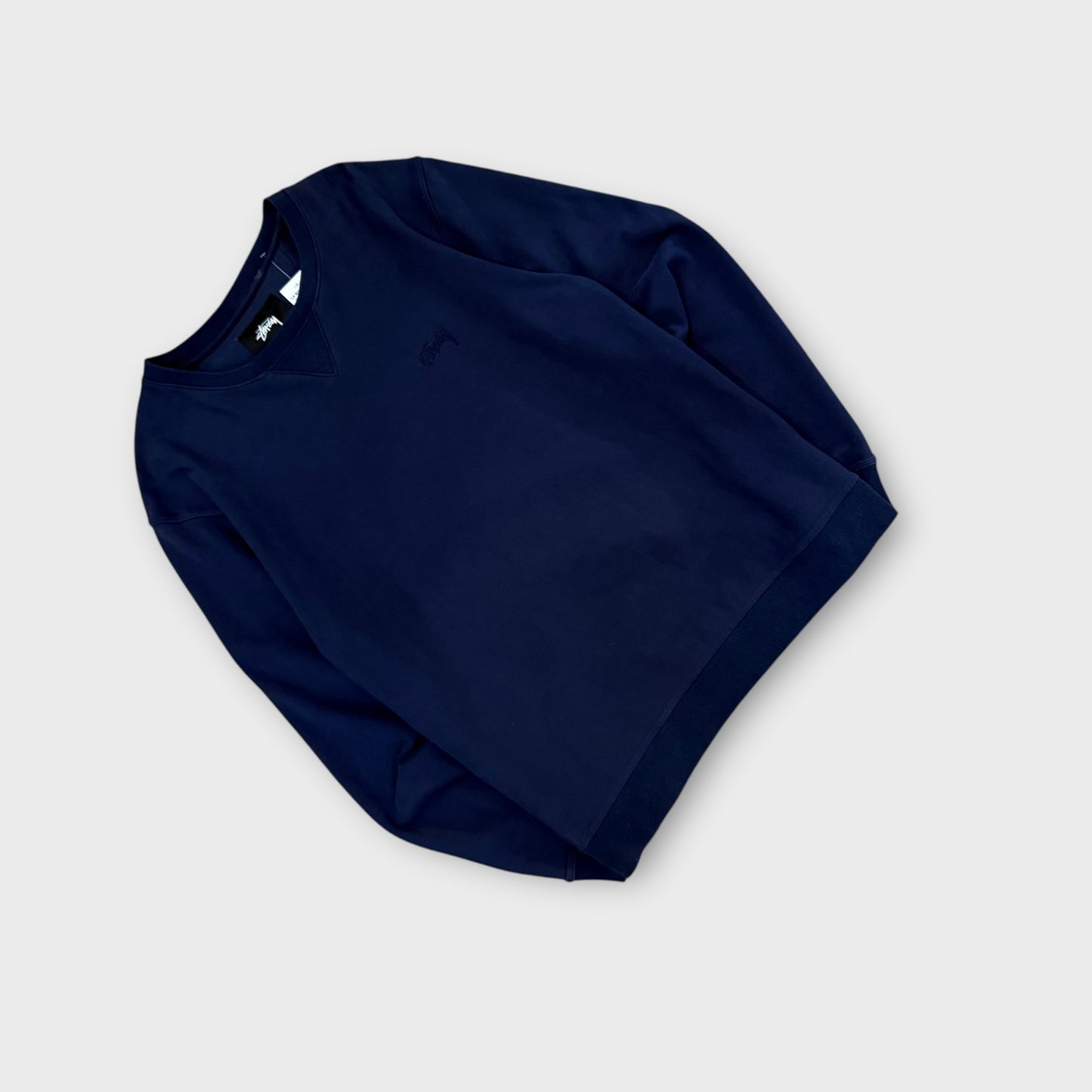 Sweat Stussy navy brodé - L