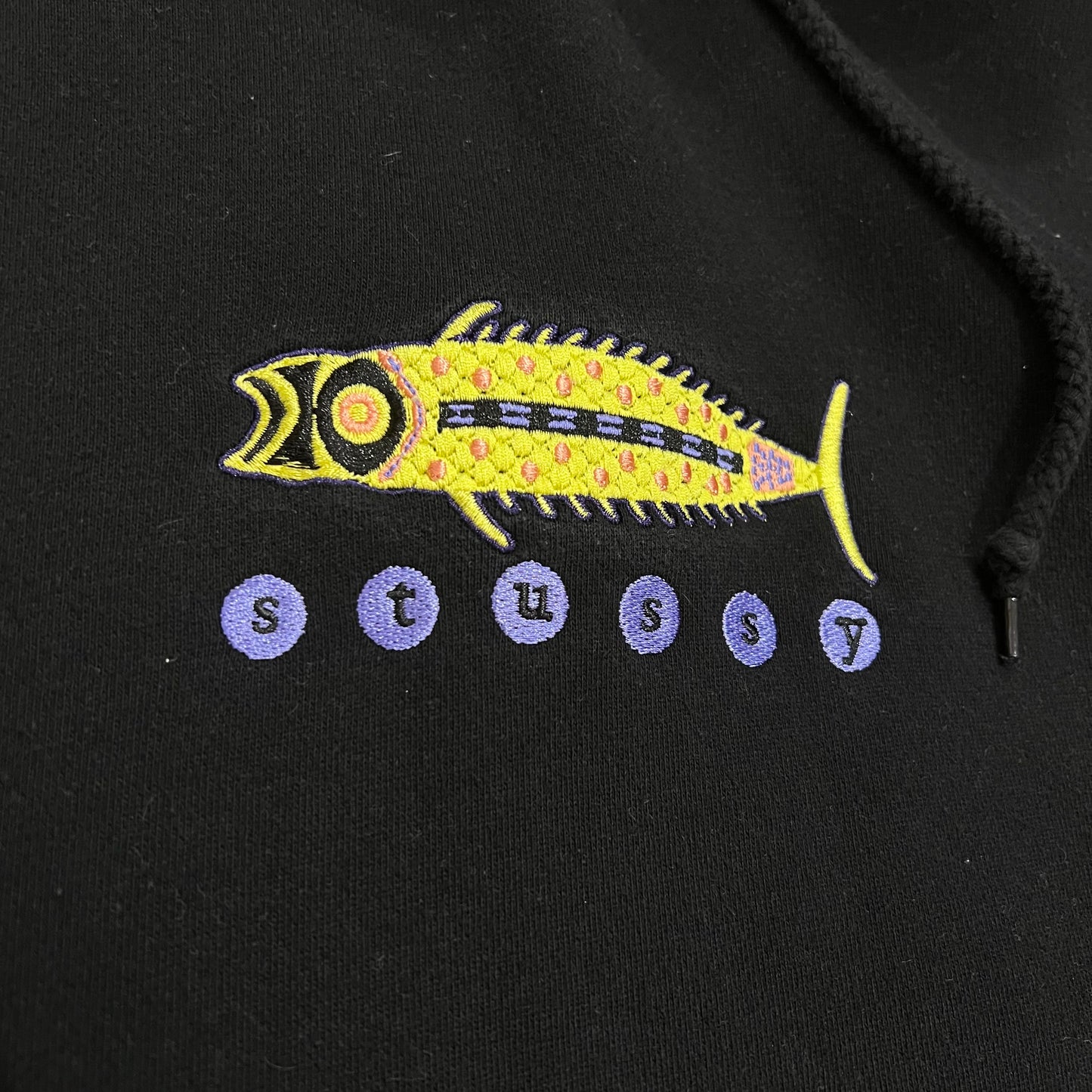Hoodie Stussy Brodé Noir - S