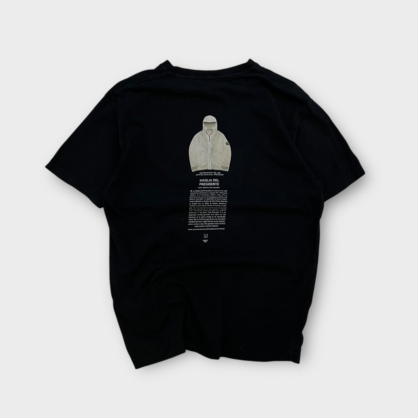 T-Shirt Noir Stone Island Archivio - L