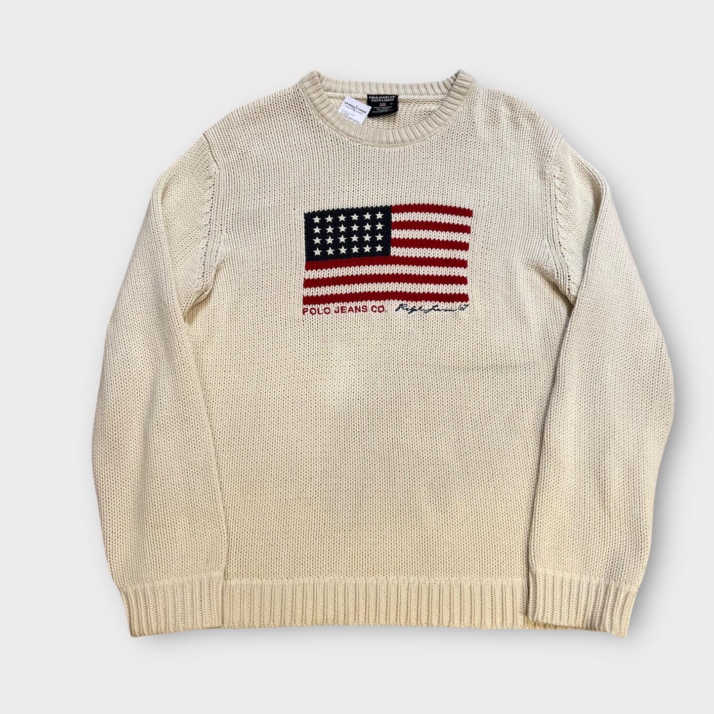 Pull Flag Ralph Lauren Blanc - M