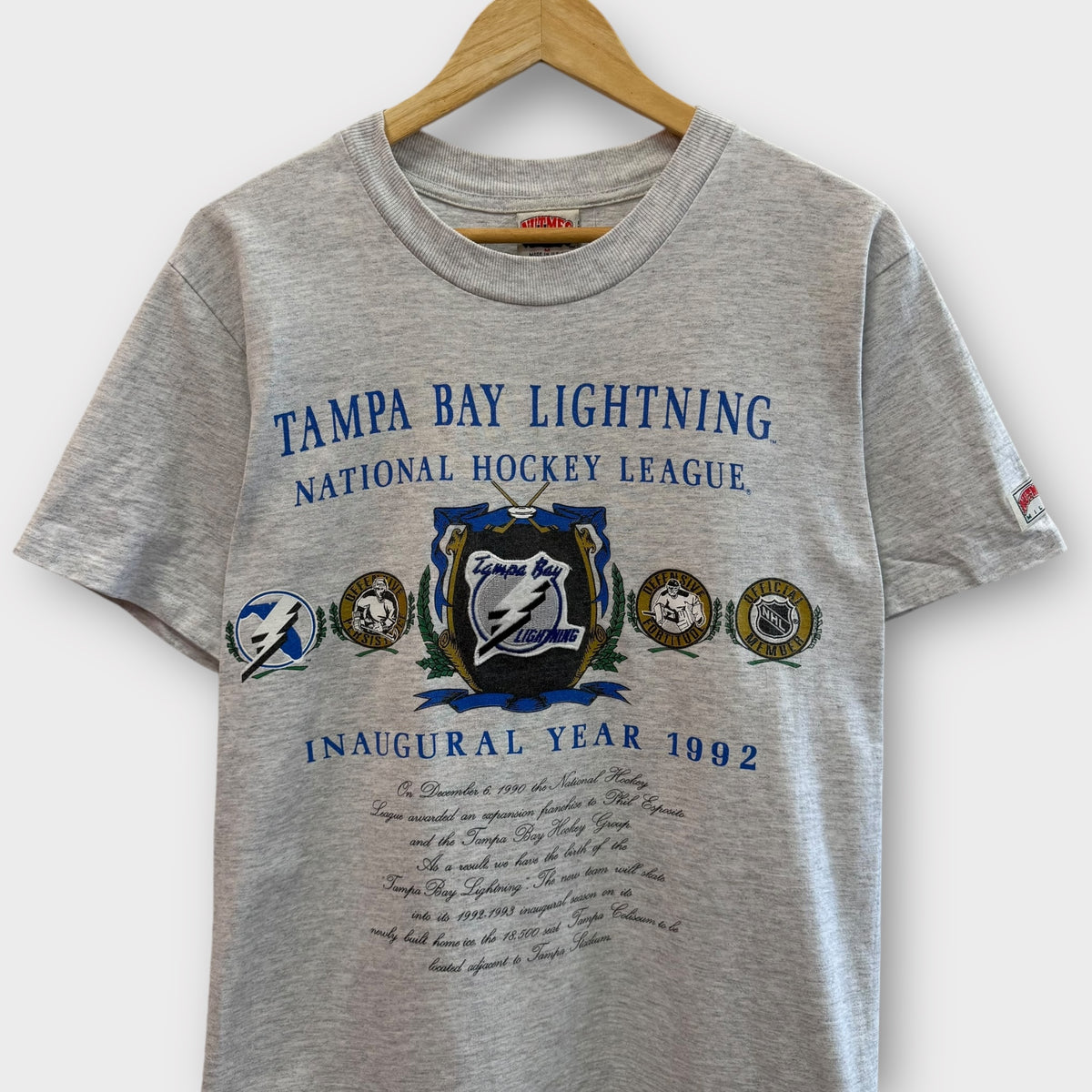Graphic tee vintage NHL 90's gris - M