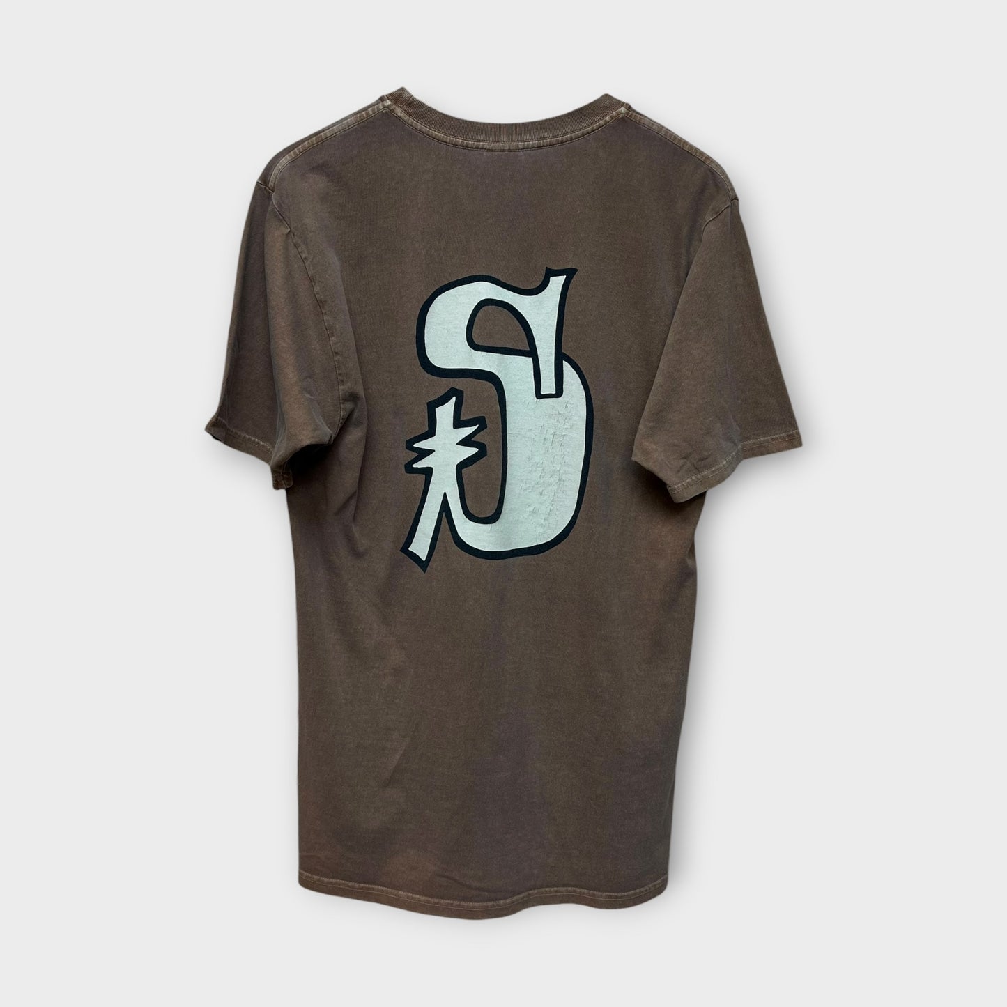 T-shirt Stussy Dyed marron - M