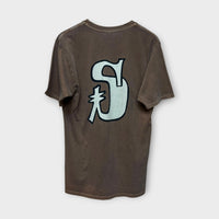 T-shirt Stussy Dyed marron - M
