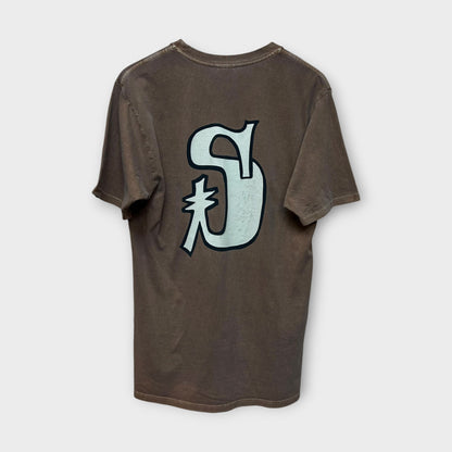 T-shirt Stussy Dyed marron - M