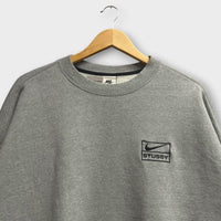 Sweat gris Nike Stussy - XL