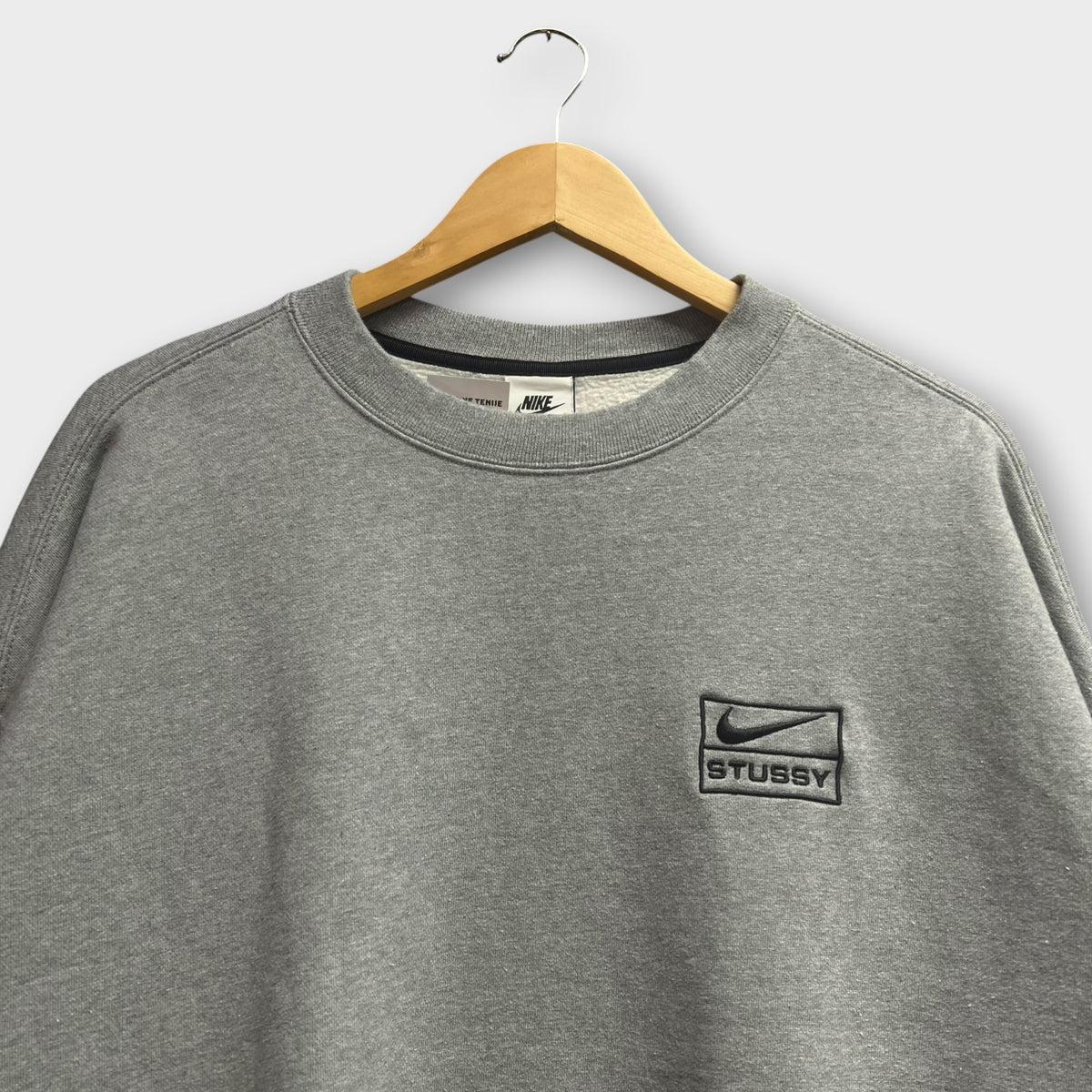 Sweat gris Nike Stussy - XL