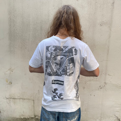 Rare T-shirt blanc Supreme MC Escher Collage SS17 (Valeur 300-500€) - M