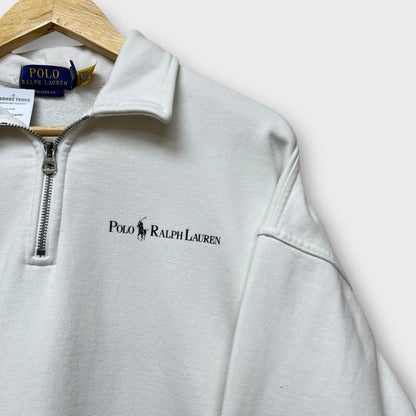 1/4 Zip Ralph Lauren Blanc - M
