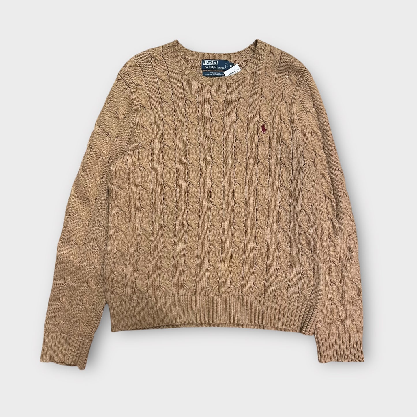 Pull Torsadée Beige Ralph Lauren - M