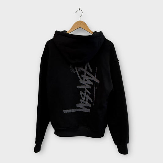 Gilet noir Stussy big back logo