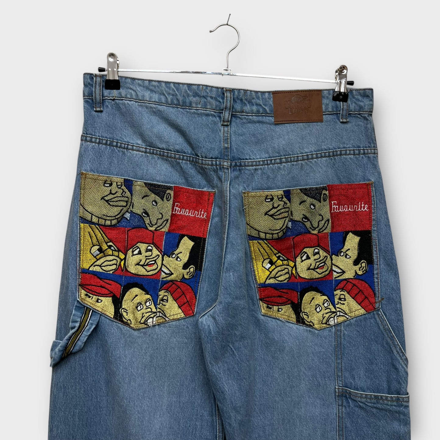 Hip Hop Baggy Jeans brodé - FR46