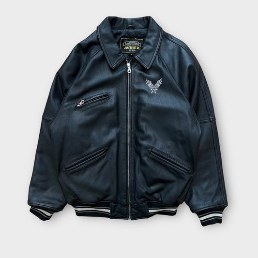 Veste Avirex Noir Spellout - L