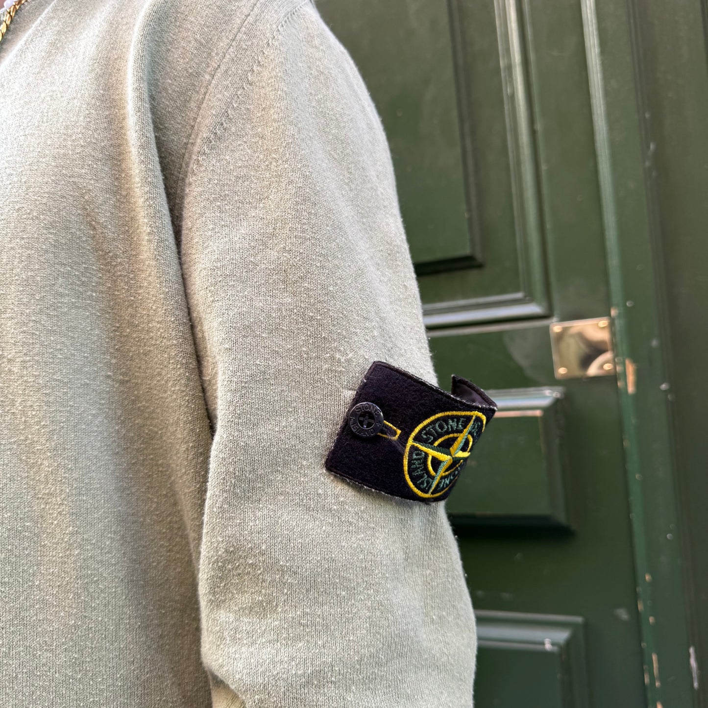 Sweat Stone Island vert fin