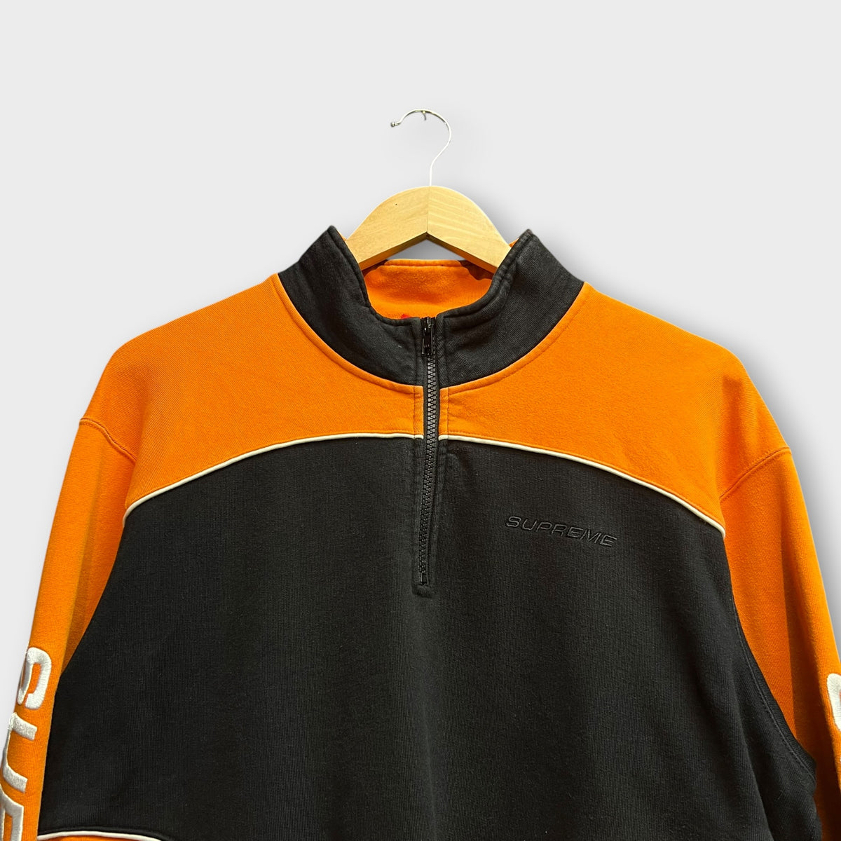 Sweat 1/4 Zip Supreme Speedway Noir - M