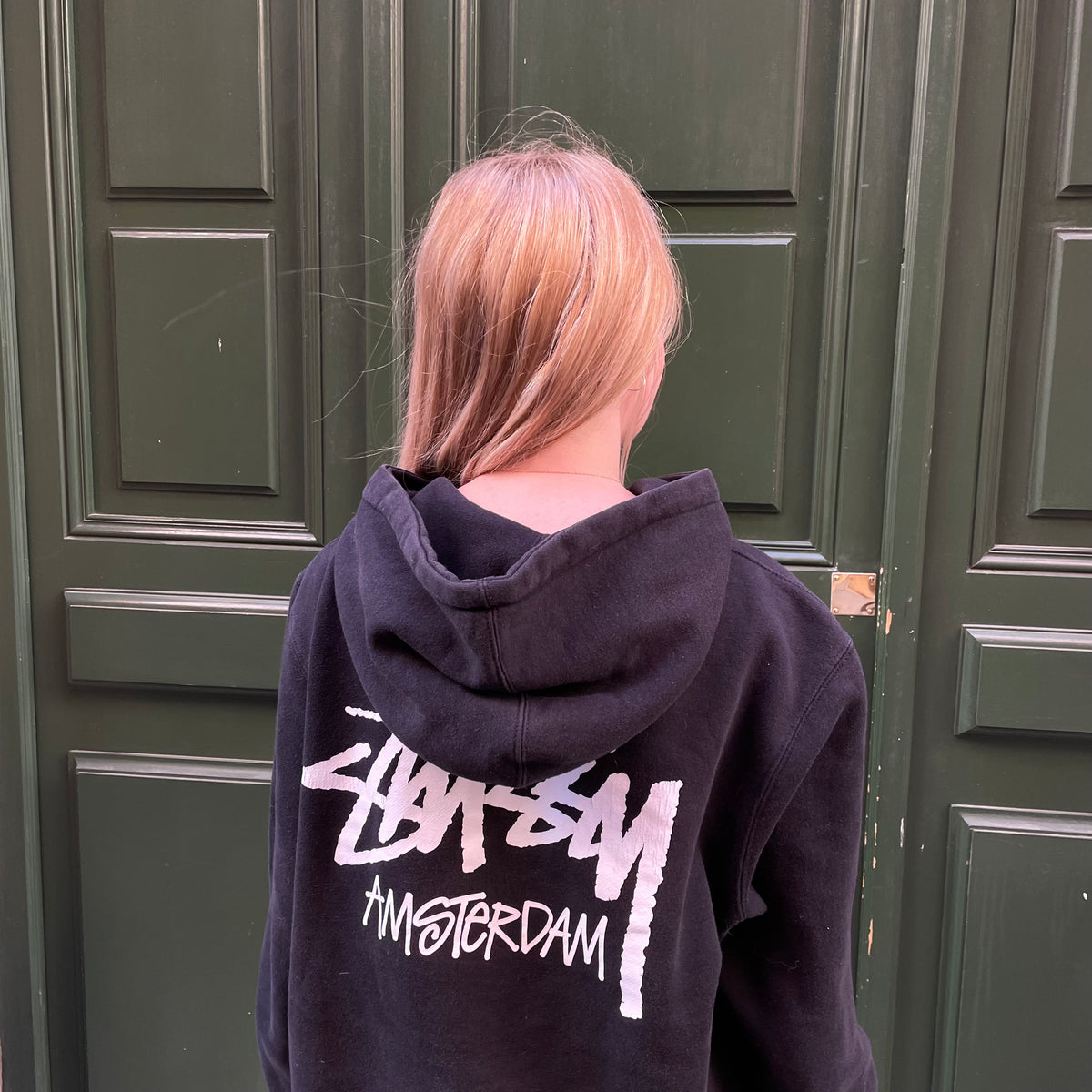 Hoodie Stussy Amsterdam noir - M