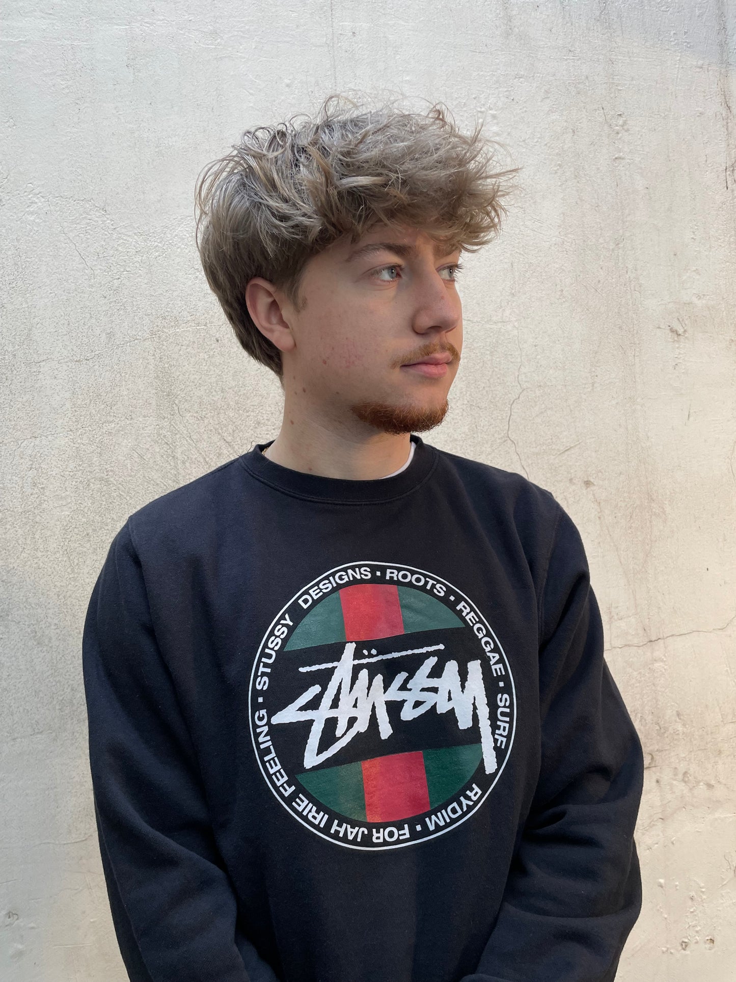 Sweat Stussy noir reggae - M