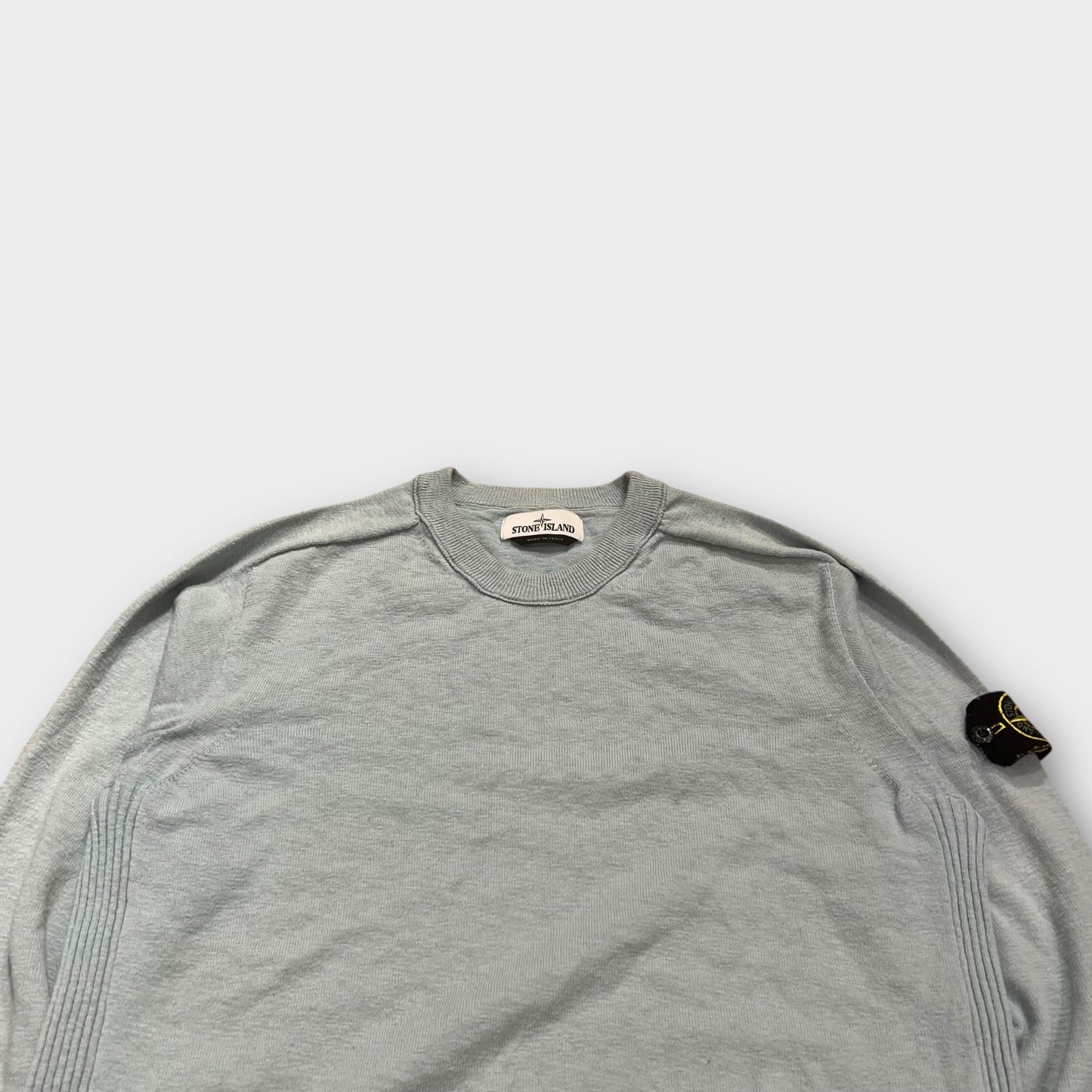 Pull Fin Stone Island Bleu - M