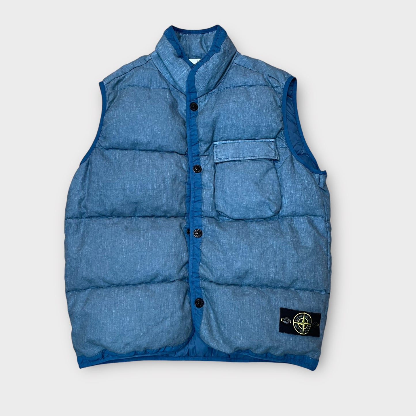 Doudoune sans manche Stone Island bleu - XL