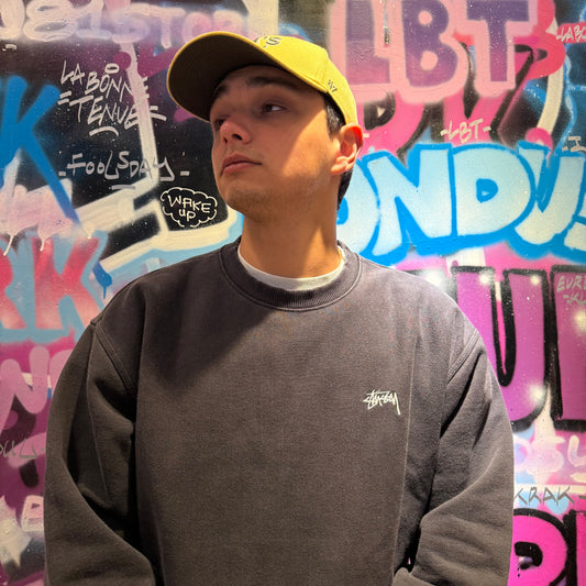 Sweat Stussy noir brodé - L