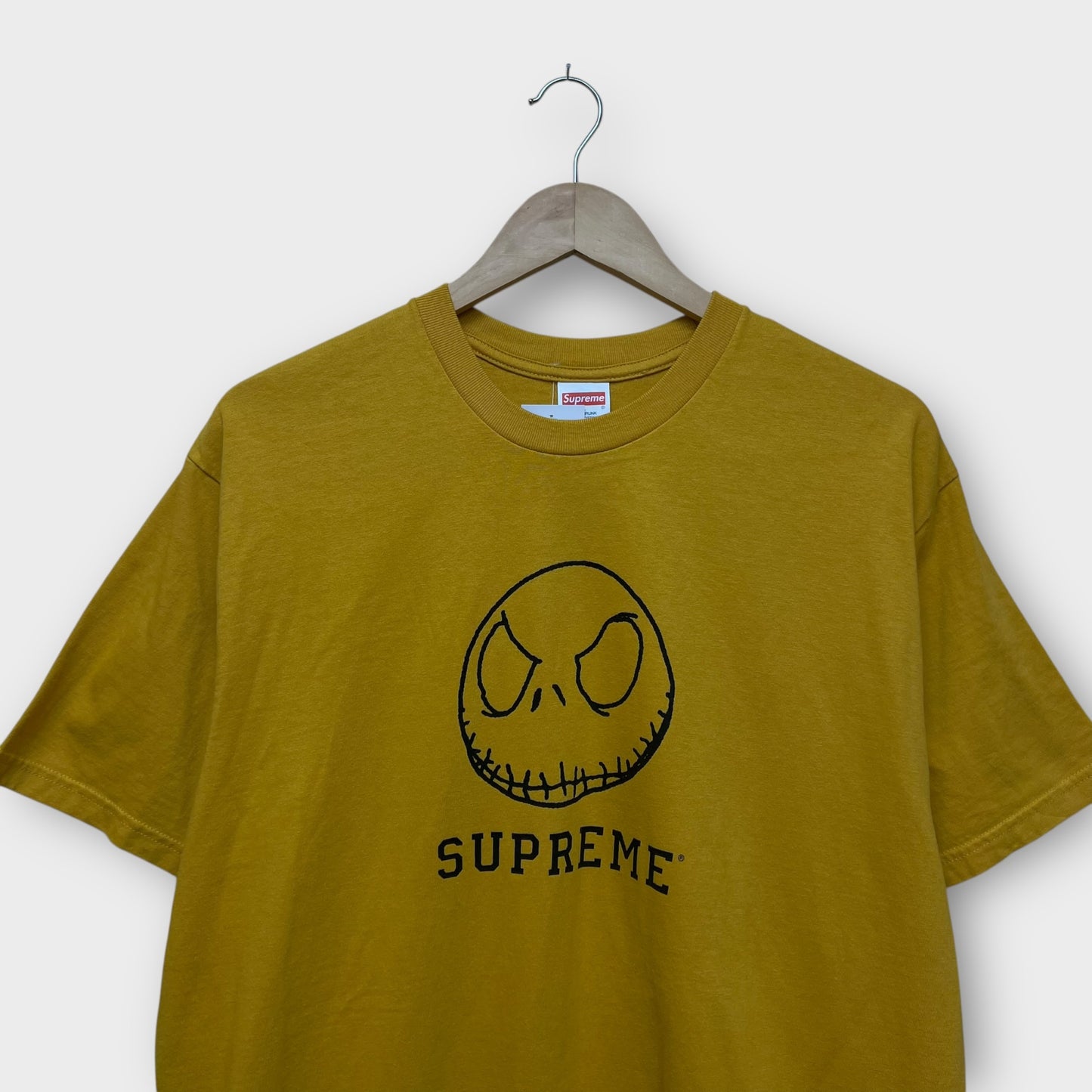 T-shirt Supreme Skeleton jaune - L
