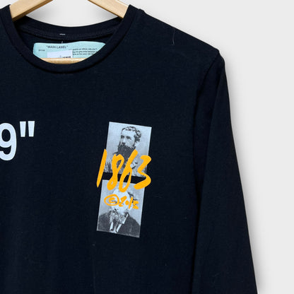 Longsleeve Off White noir - S