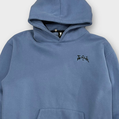 Hoodie Divin bleu brodé - S