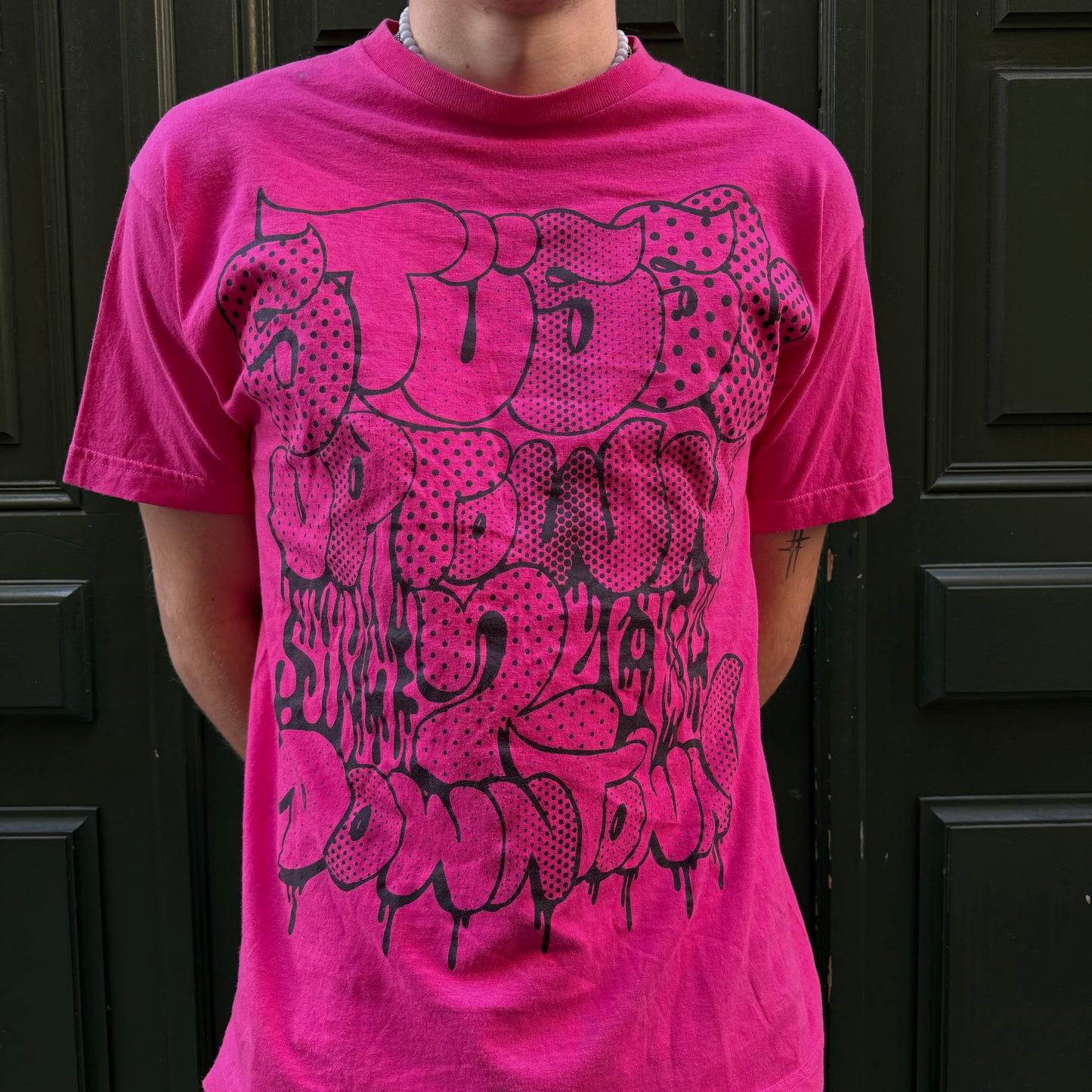 T-shirt Stussy vintage rose - L