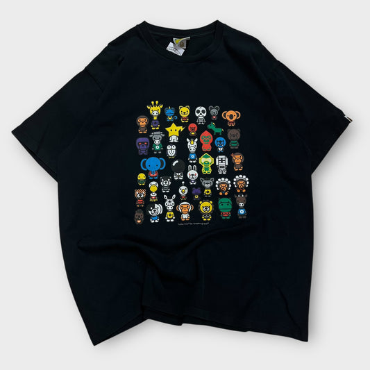 T-shirt Bape "Baby Milo And Friends" Noir - XXL